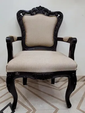Premium Arm Chair Teak Wood (Walnut)