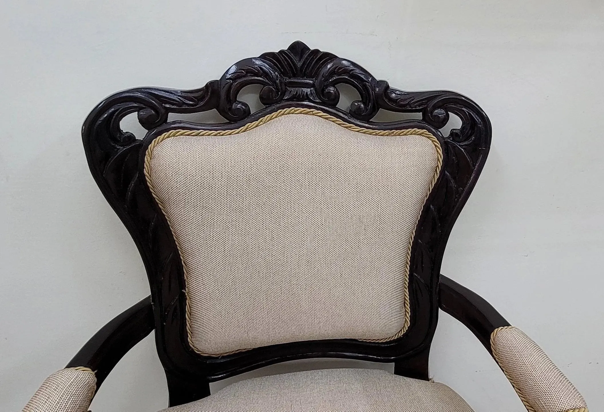 Premium Arm Chair Teak Wood (Walnut)