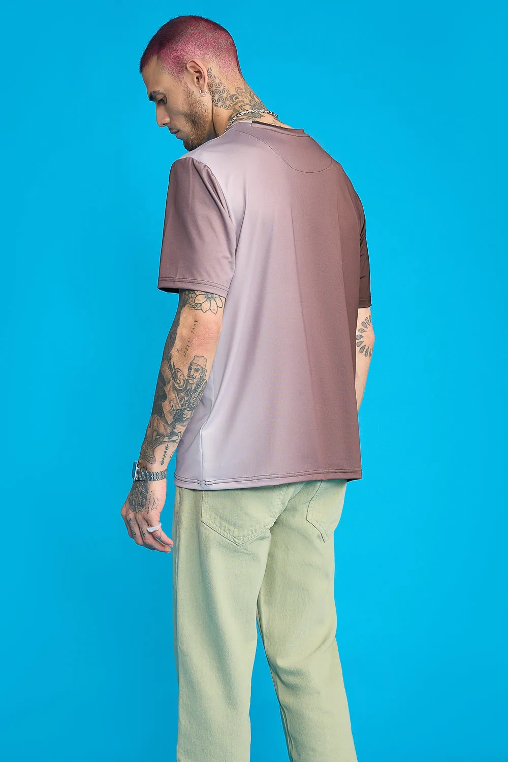 Printed Men's T-Shirt- Marble Effect