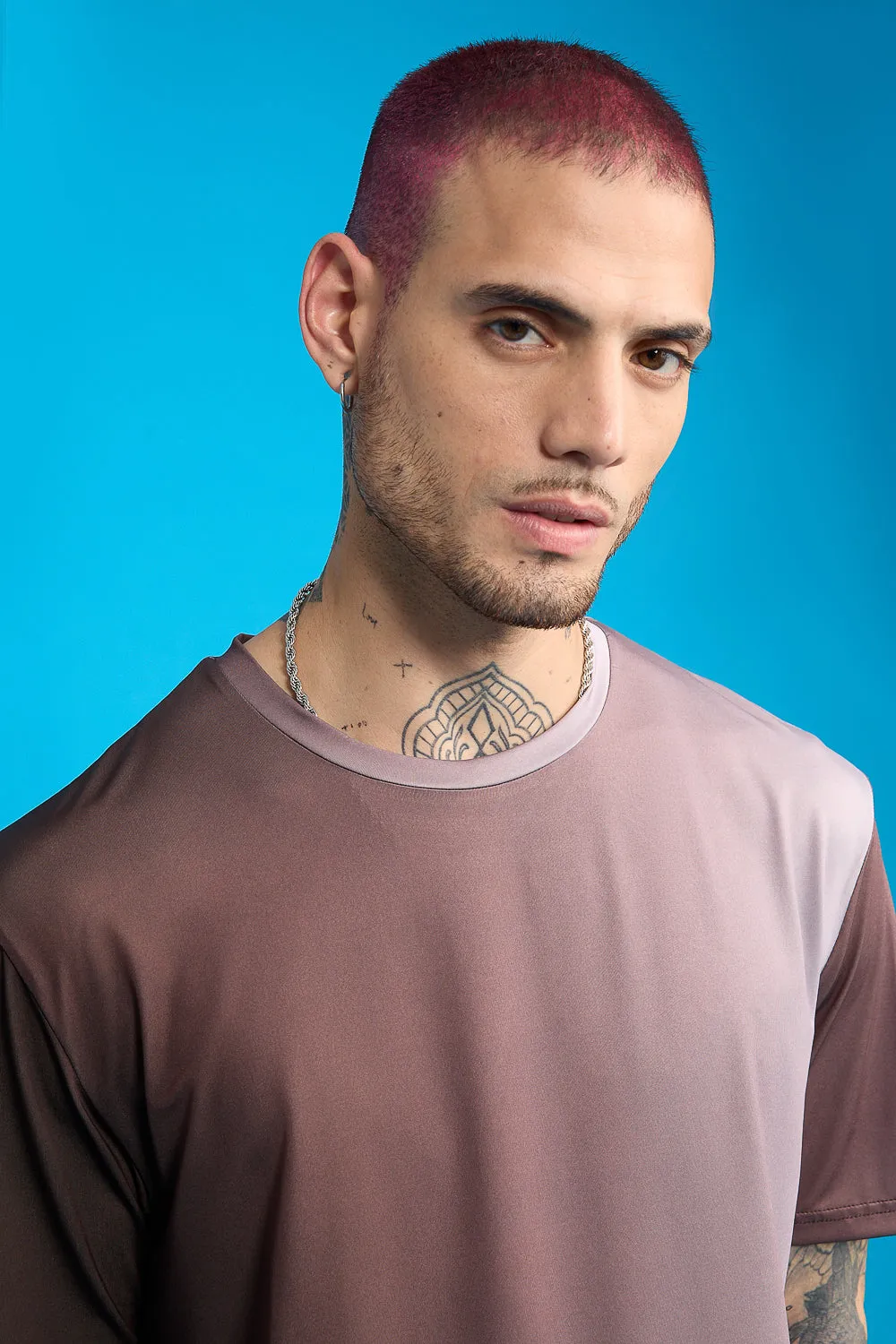 Printed Men's T-Shirt- Marble Effect