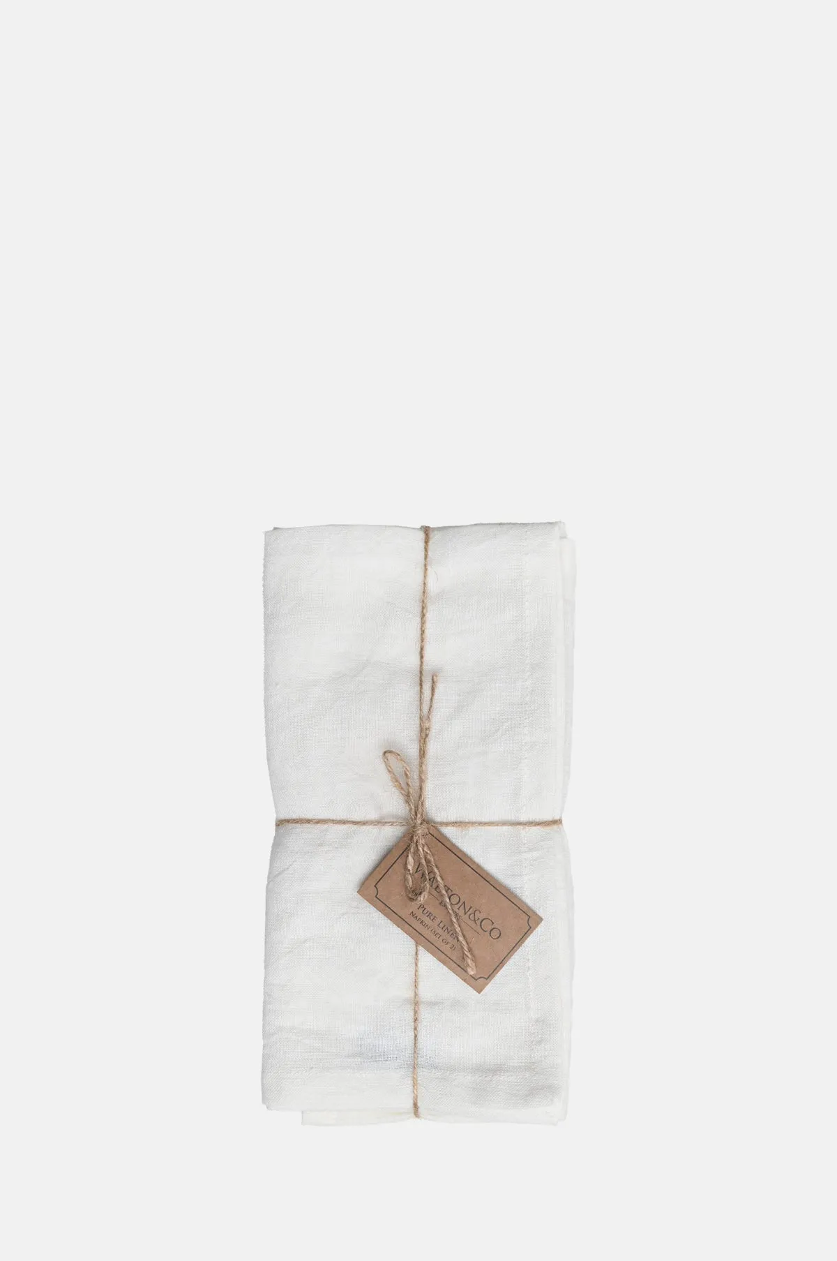 Pure Linen Napkin Set of 2 Porcelain