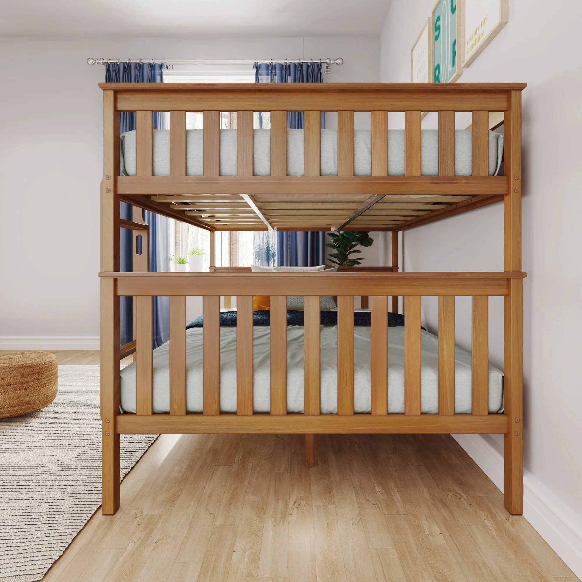 Queen Over Queen Bunk Bed