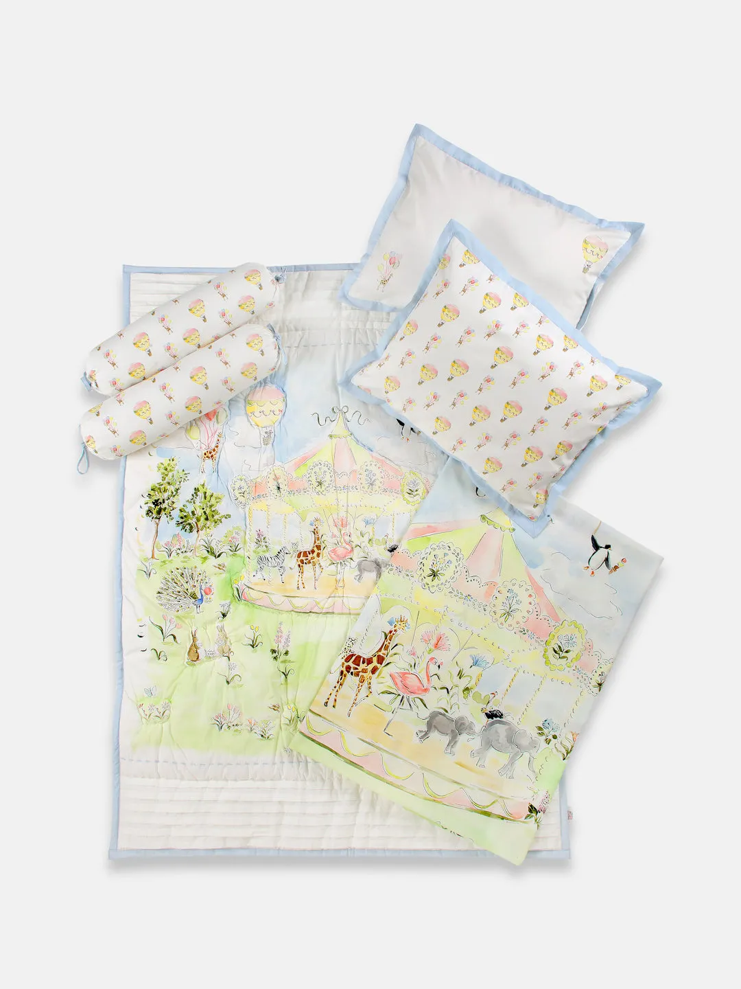 Quilt & Bedding Set - Pack of 3 (CARNIVAL CAROUSEL)