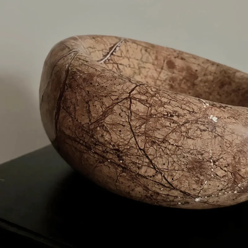 Rainforest Brown Marble Bowl