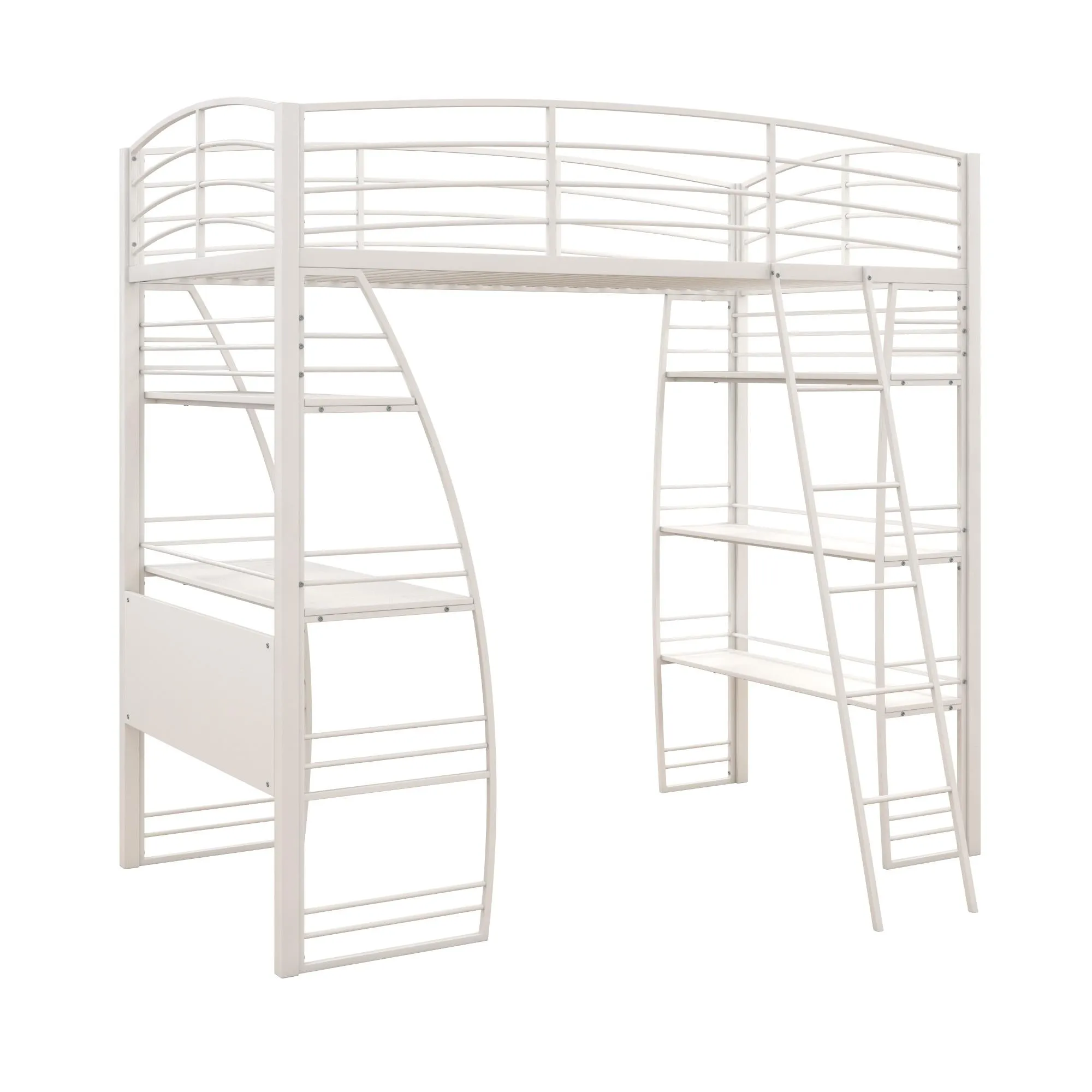 Sage Studio Metal Loft Bed with Desk