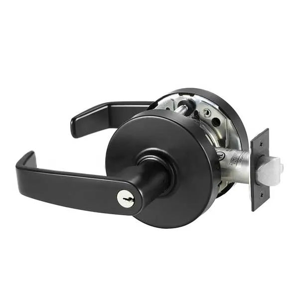 Sargent - 10G04 - Mechanical Cylindrical Lock - L Rose / L Lever - Storeroom -  LA Keyway - BSP - Black Suede Powder Coat - Grade 1