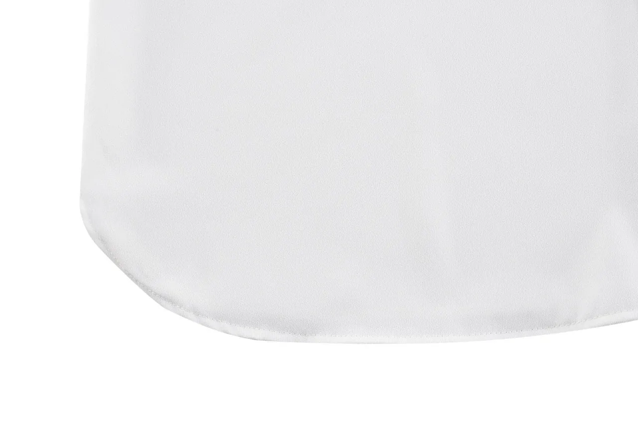 Satin Crepe Stand Collar Blouse