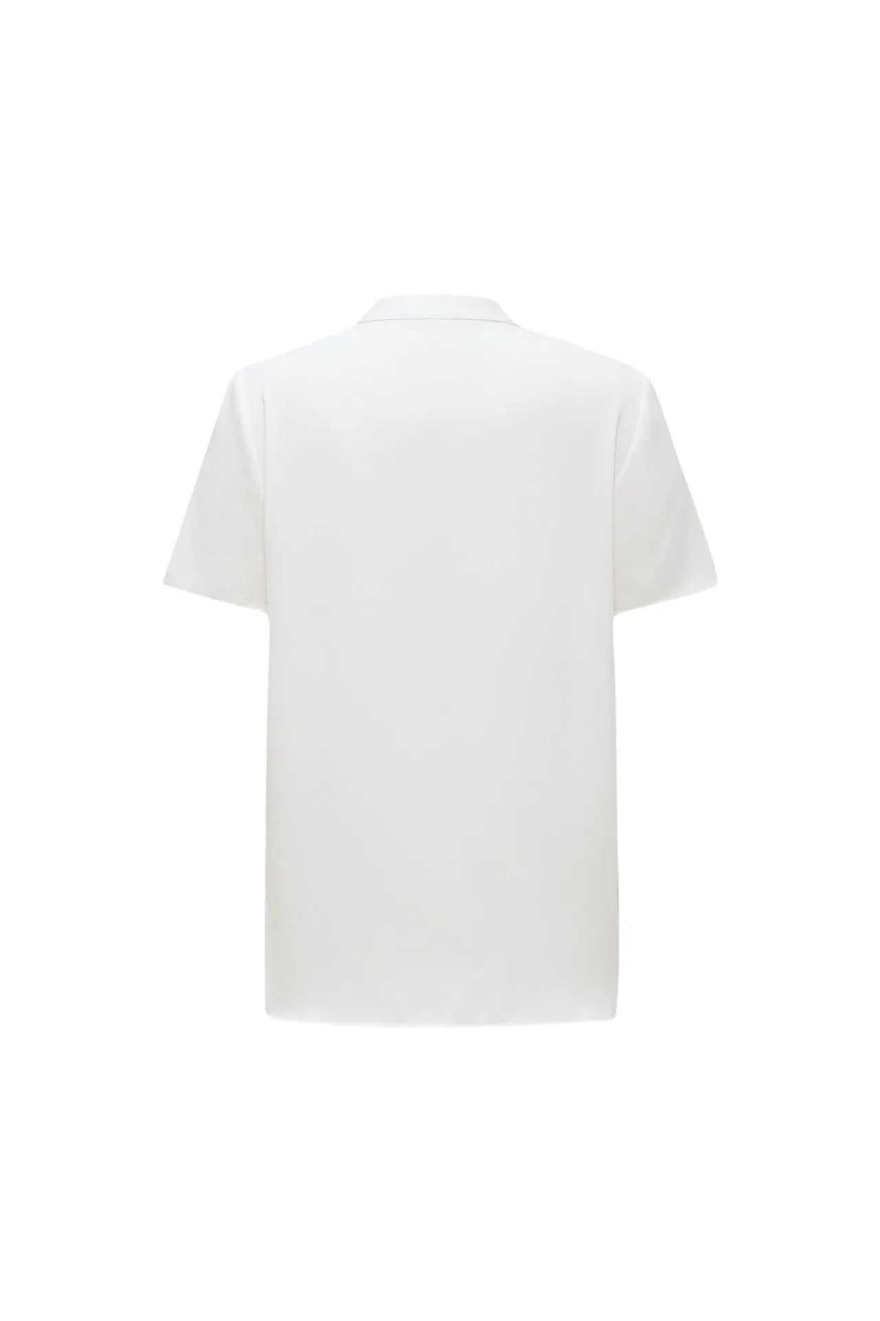 Satin Crepe Stand Collar Blouse
