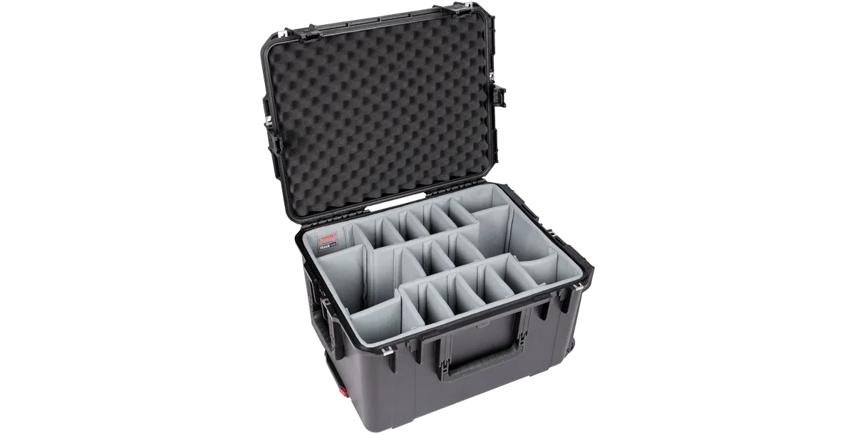 SKB Waterproof Case 22 x 17 x 12, Think Tank Dividers, Wheels, Handle