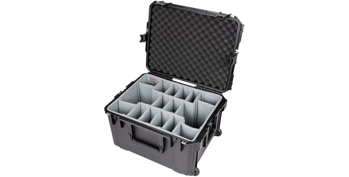 SKB Waterproof Case 22 x 17 x 12, Think Tank Dividers, Wheels, Handle