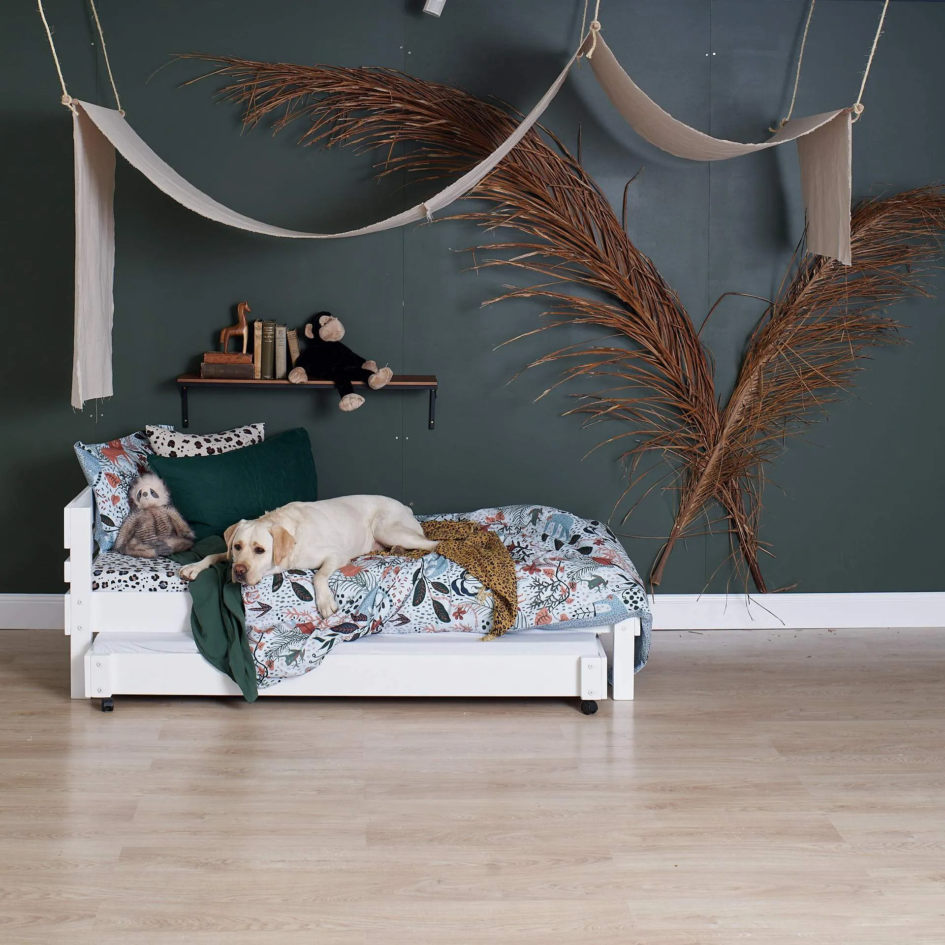 Standard Bed with Trundle Bed