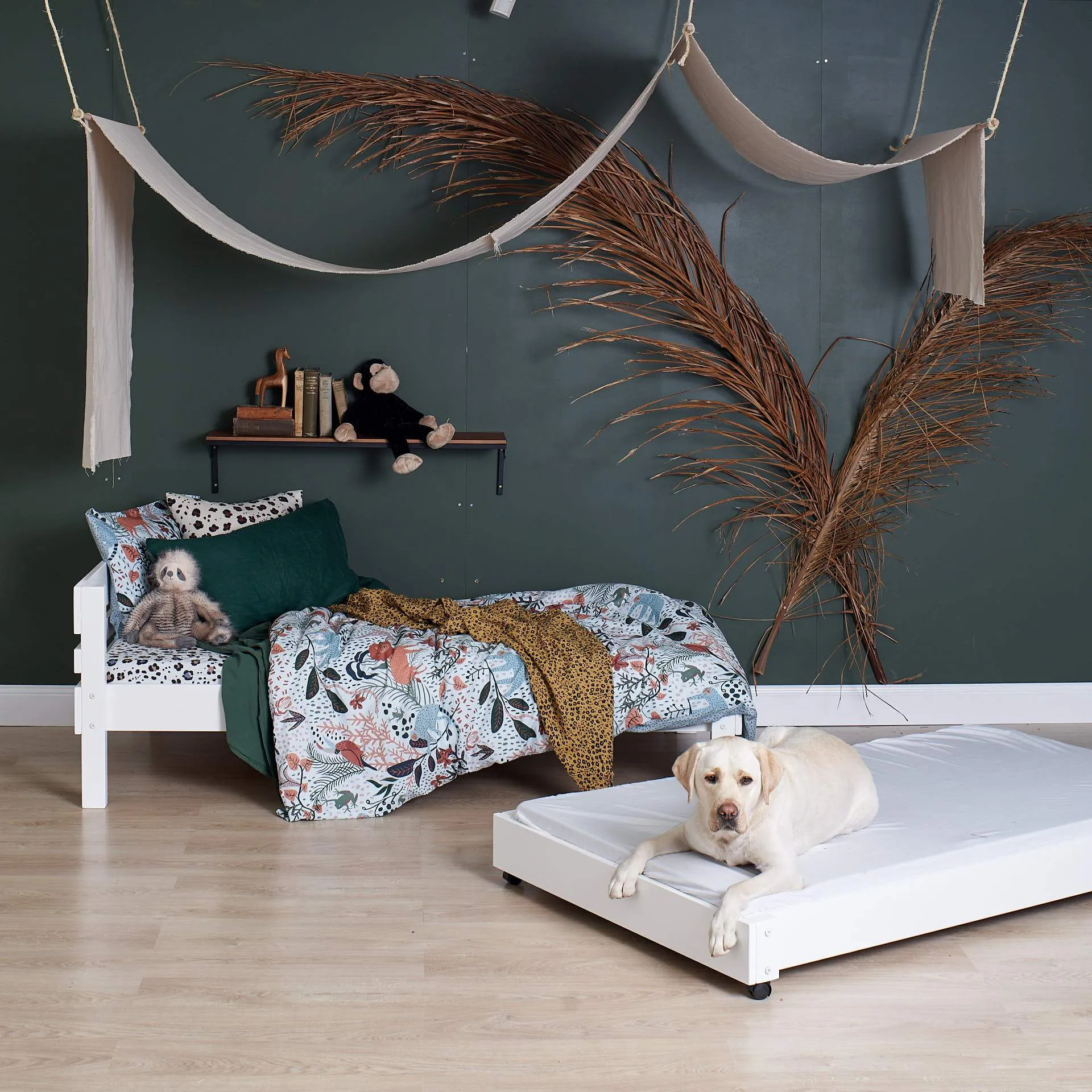 Standard Bed with Trundle Bed