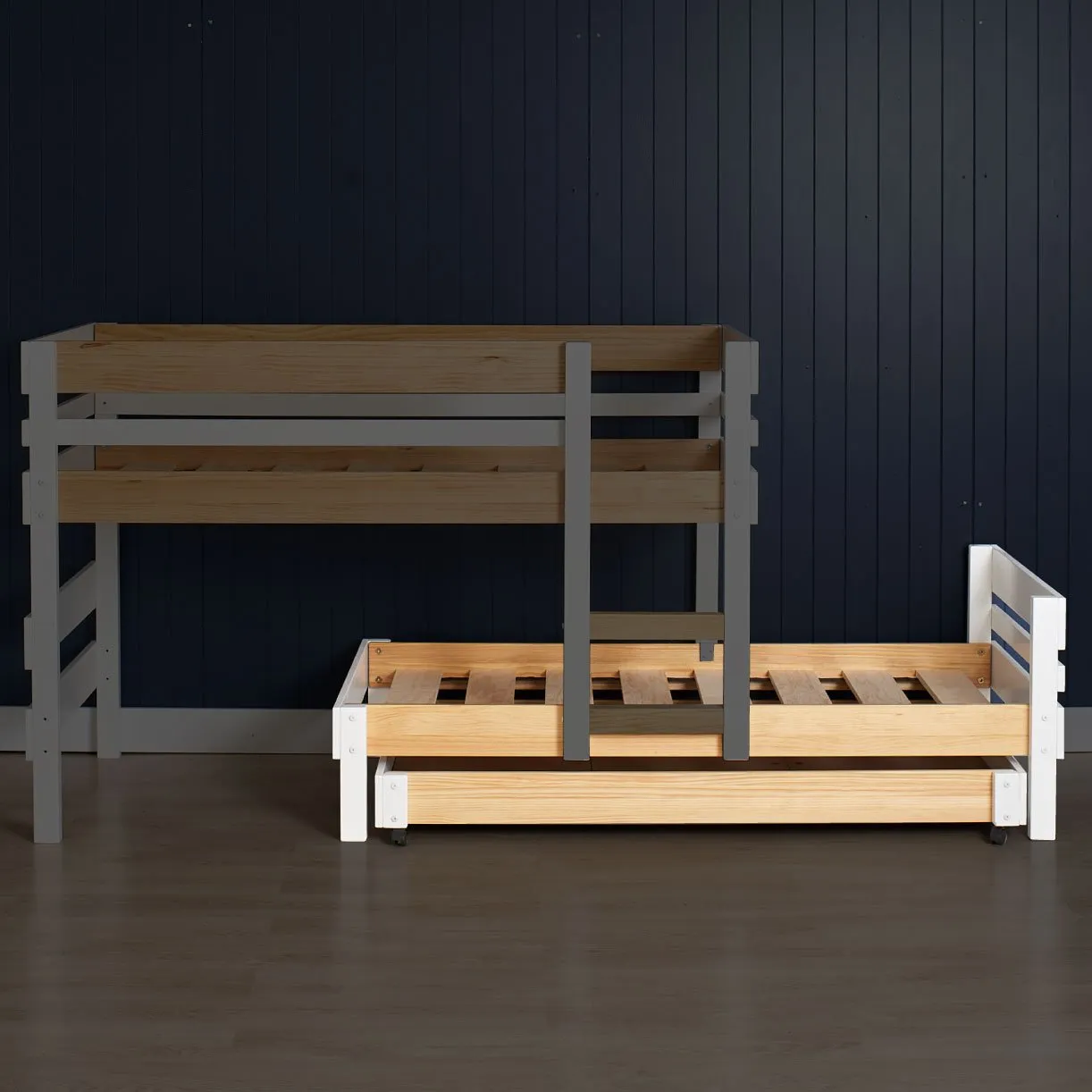 Standard Bed with Trundle Bed