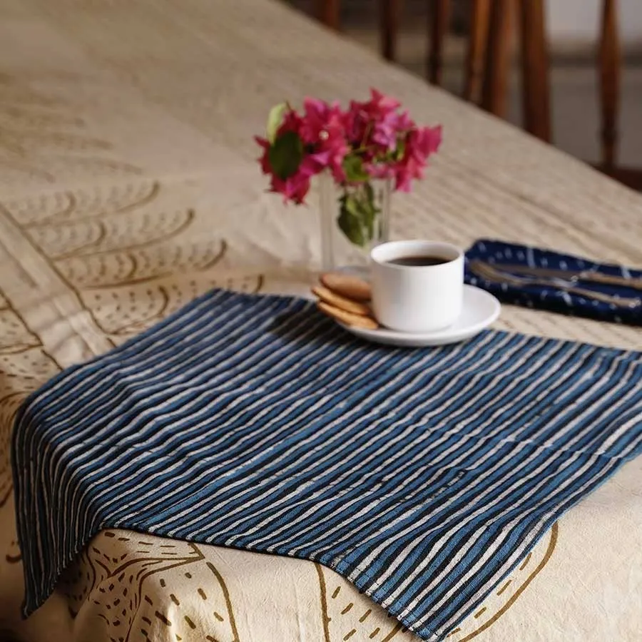 Stripe Table Napkin Linens - Set/4