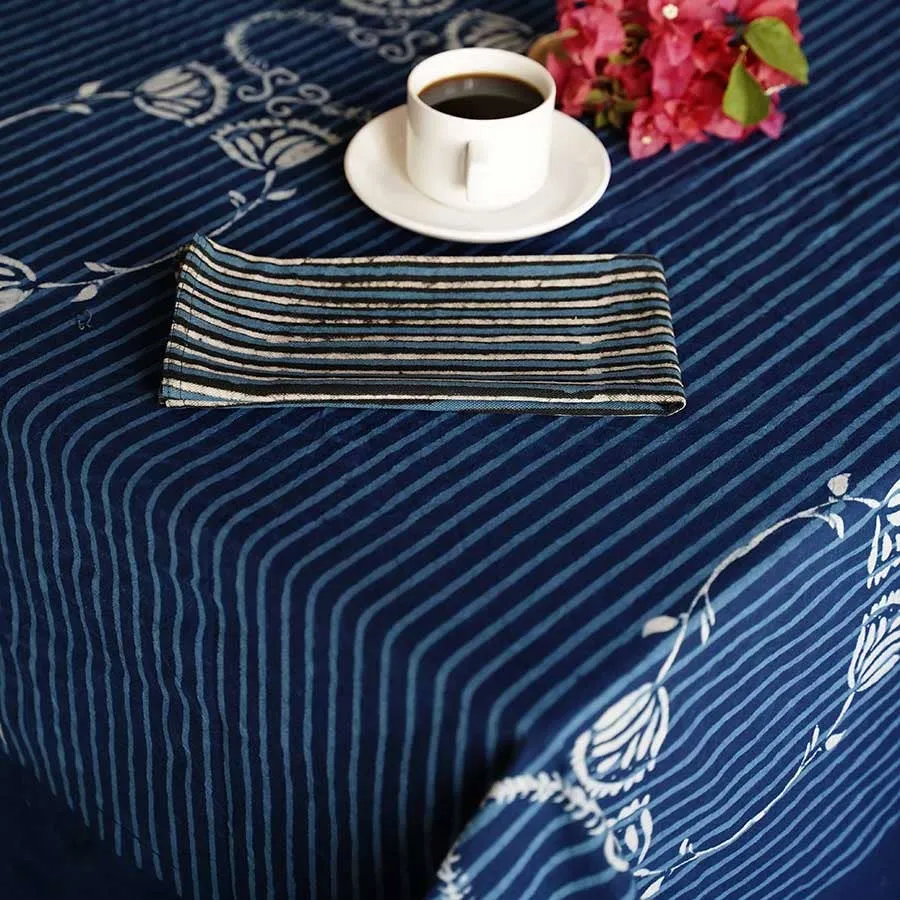 Stripe Table Napkin Linens - Set/4