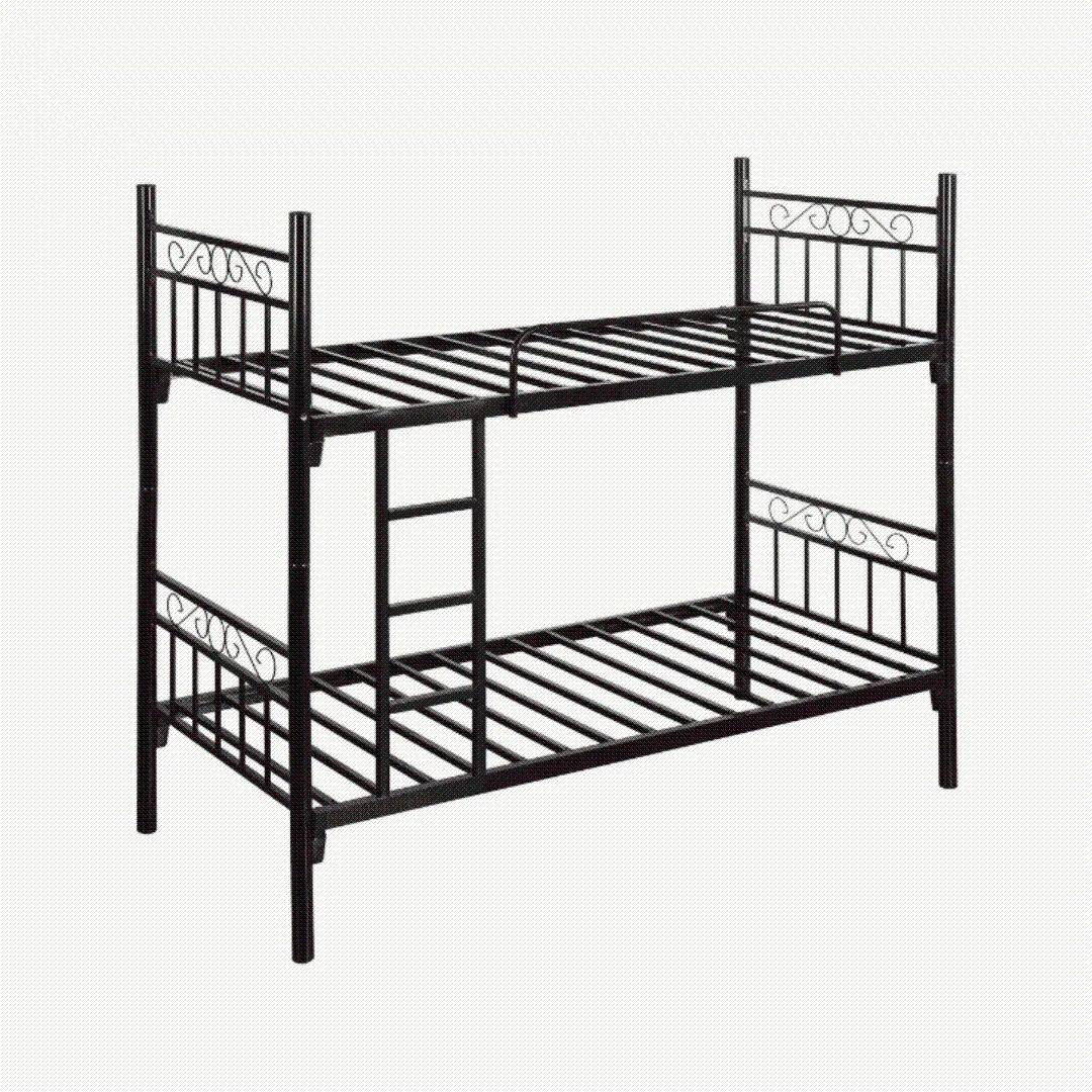 Sturdy Twin-Over-Twin Metal Bunk Bed Frame - Space-Saving Design BD-C03