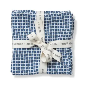 Textured Check Dishcloth Set Of 2 - 2 Colors