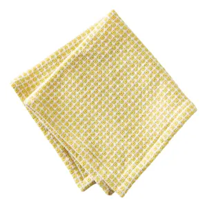 Textured Check Dishcloth Set Of 2 - Yellow