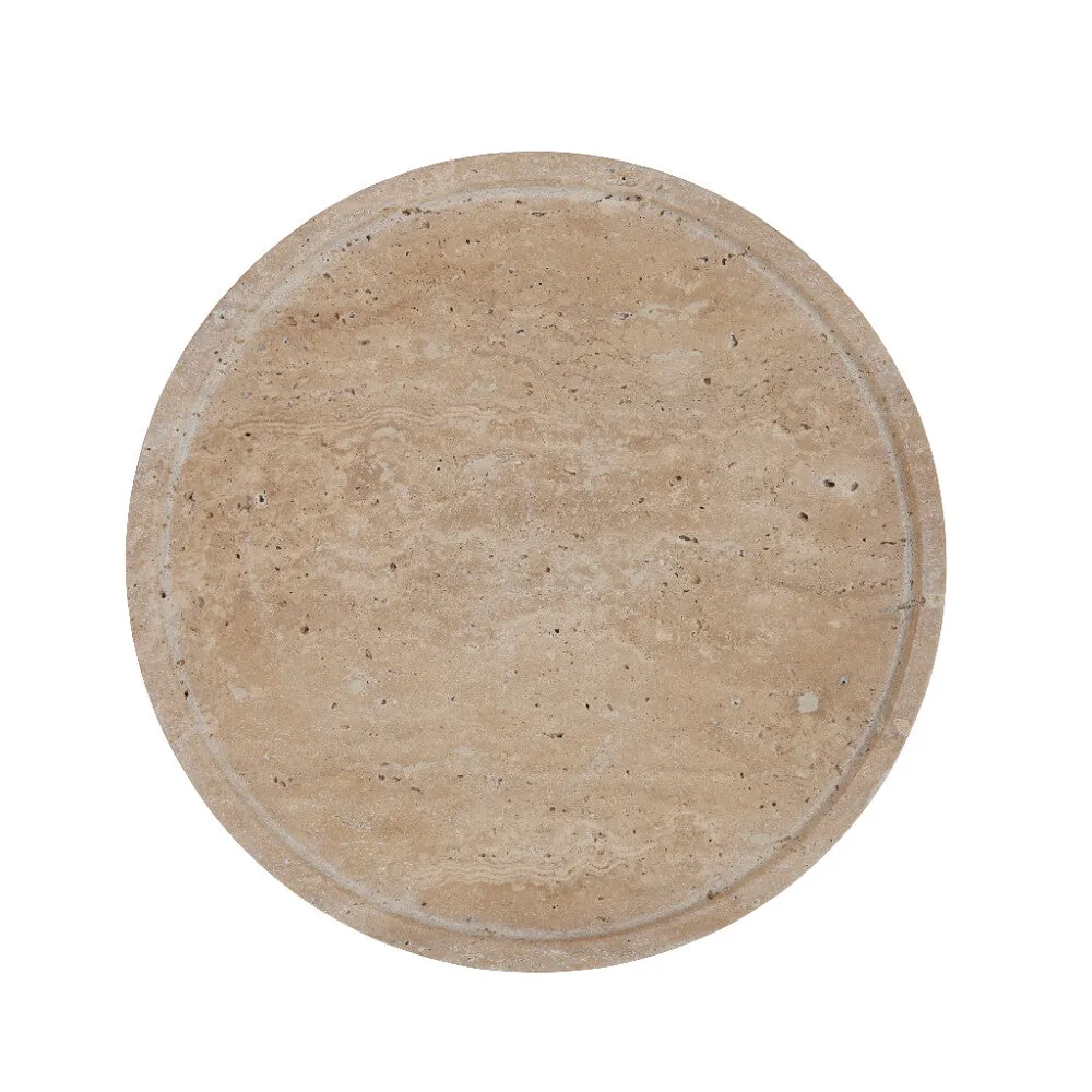 Travina tray Ø25.5 cm. linen