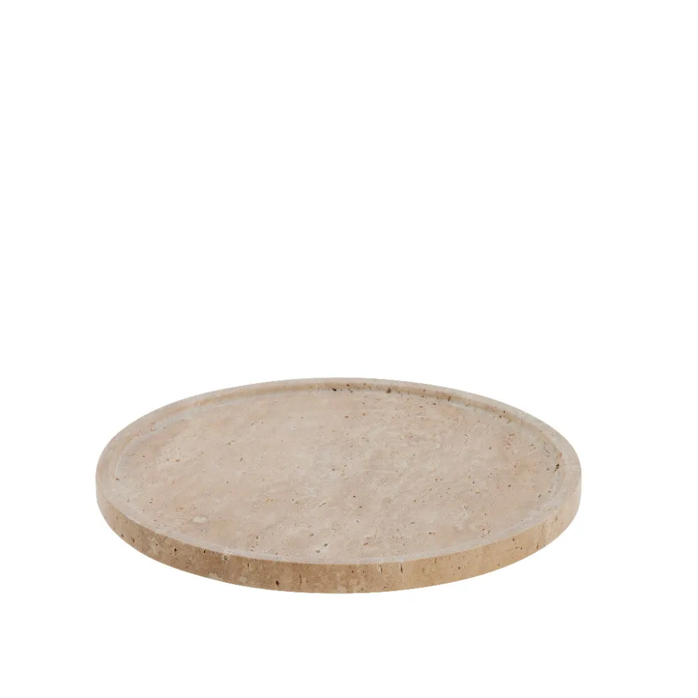 Travina tray Ø25.5 cm. linen
