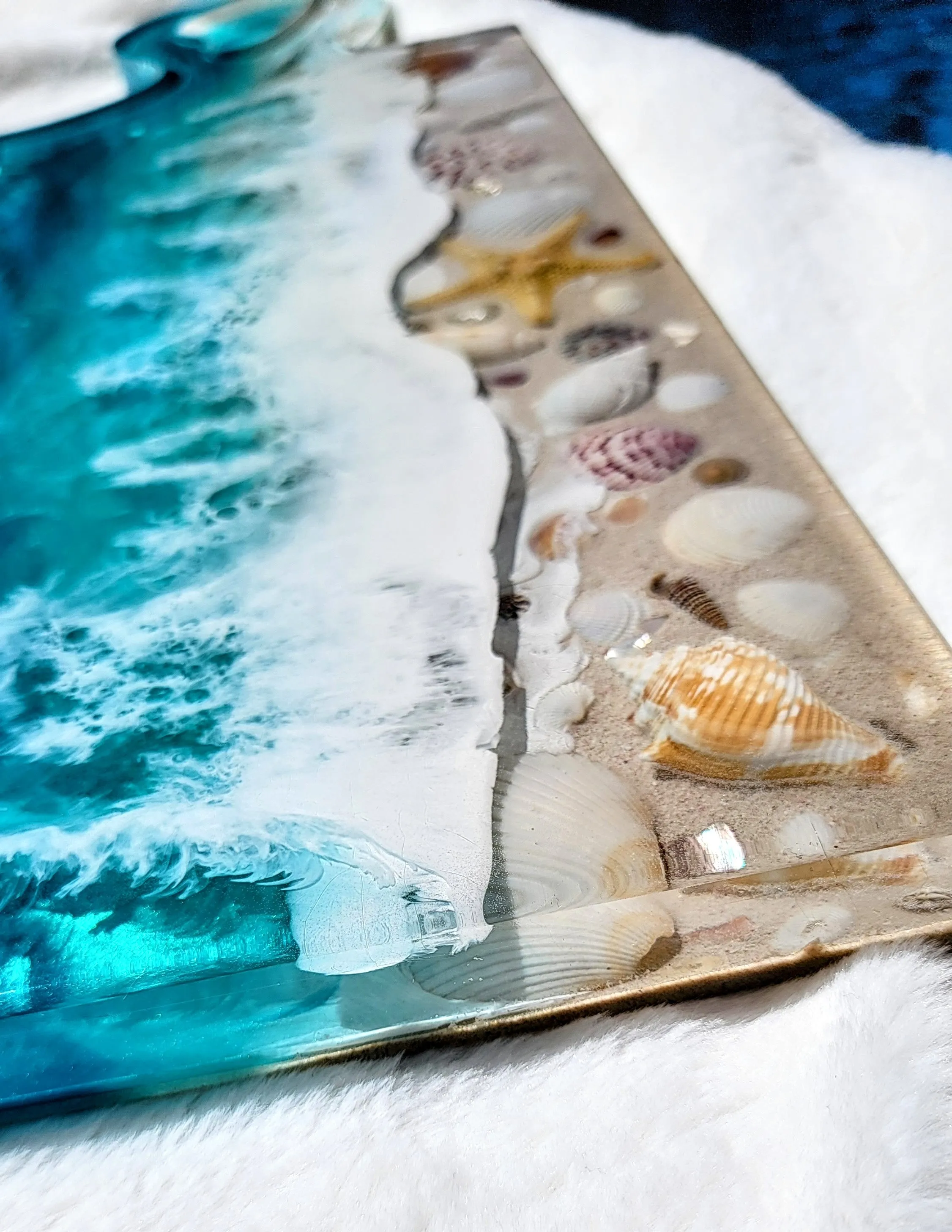 Tropical Beach Paddle Serving Board
