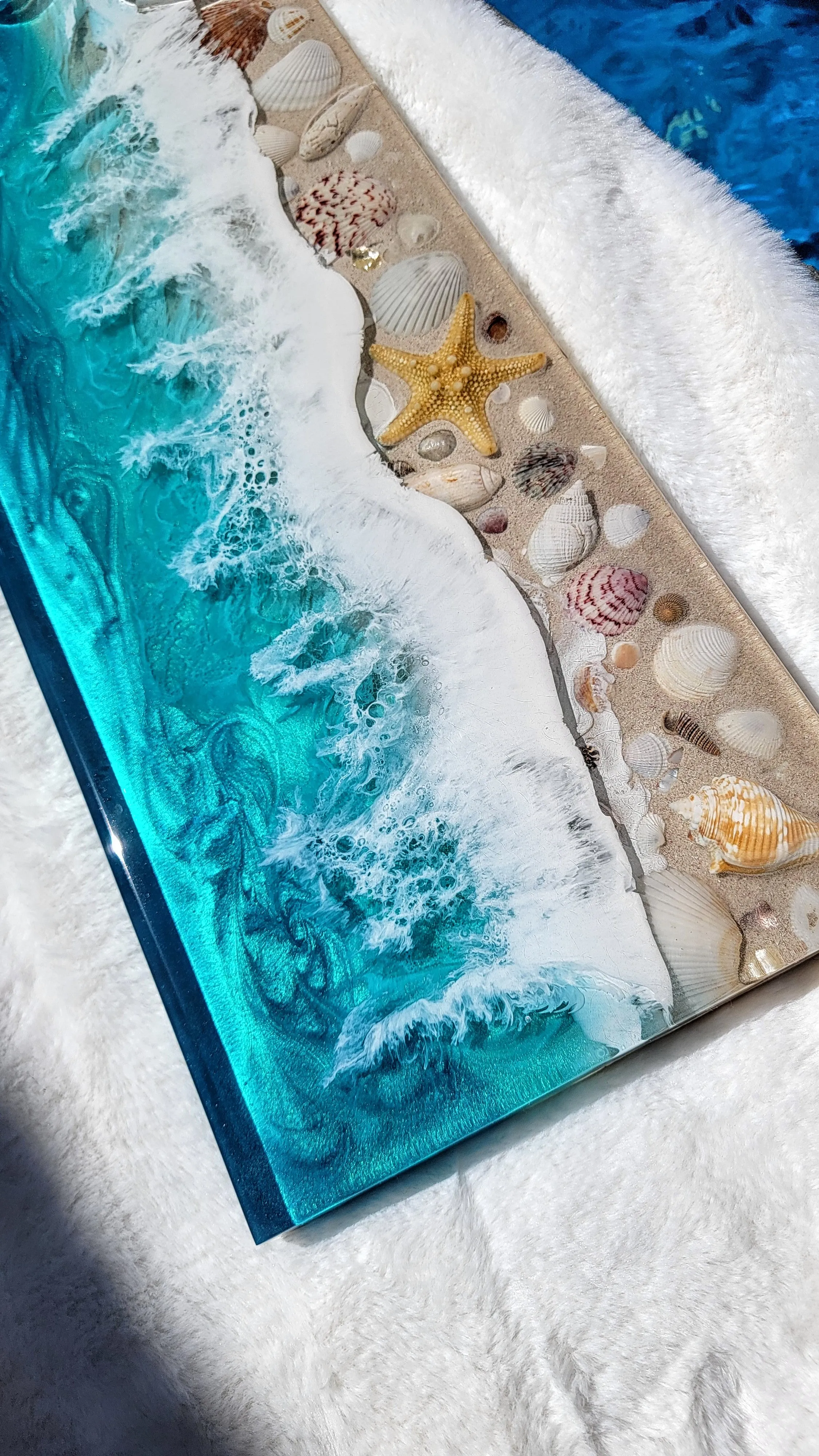 Tropical Beach Paddle Serving Board