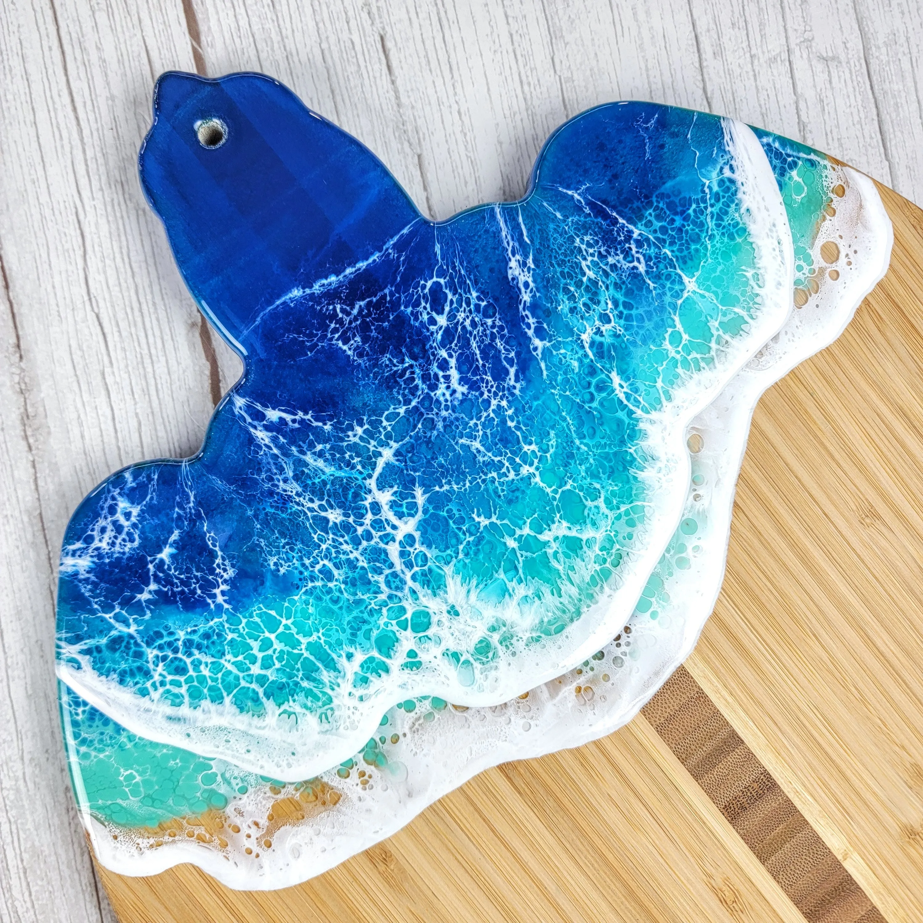 Turtle Wave Serving Board - Blue