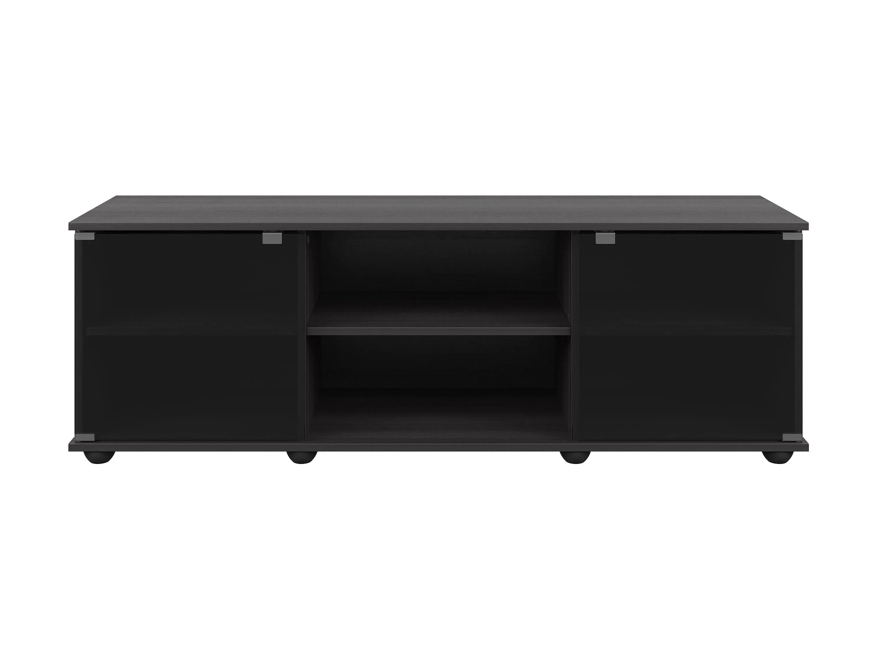 TV Stand with Glass Doors, TVs up to 75"