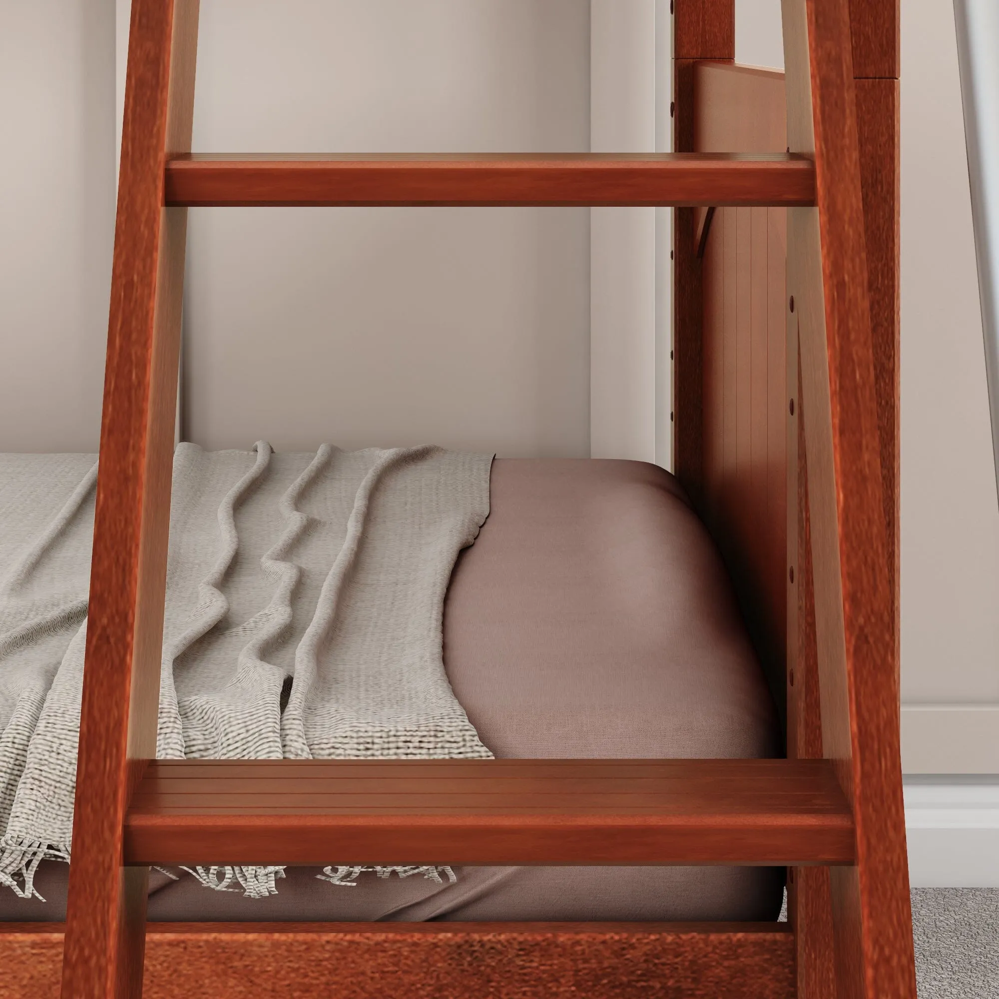 Twin Medium Bunk Bed with Ladder and Slide
