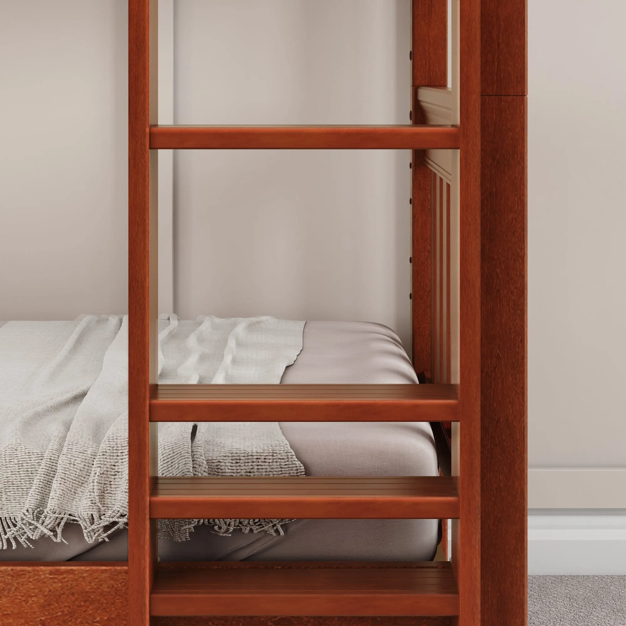 Twin Medium Bunk Bed with Ladder and Slide