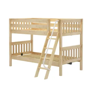 Twin XL Low Bunk Bed with Ladder