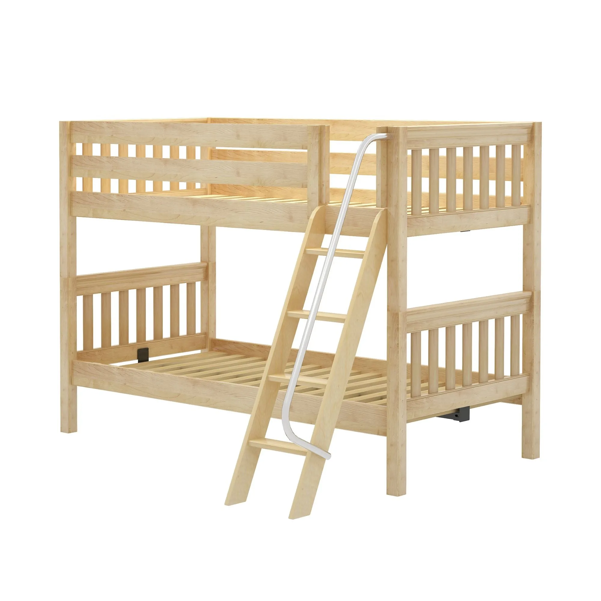Twin XL Low Bunk Bed with Ladder