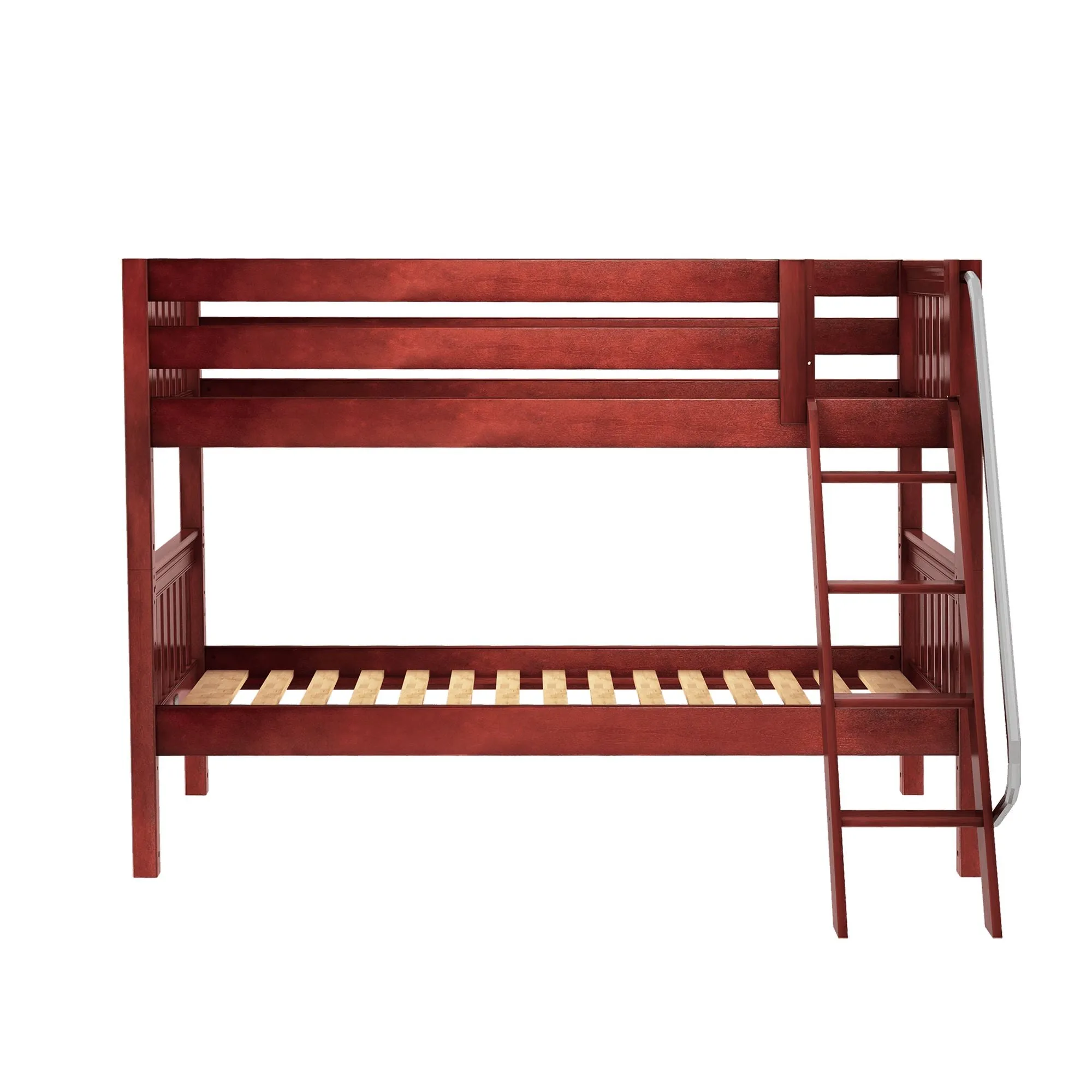 Twin XL Low Bunk Bed with Ladder