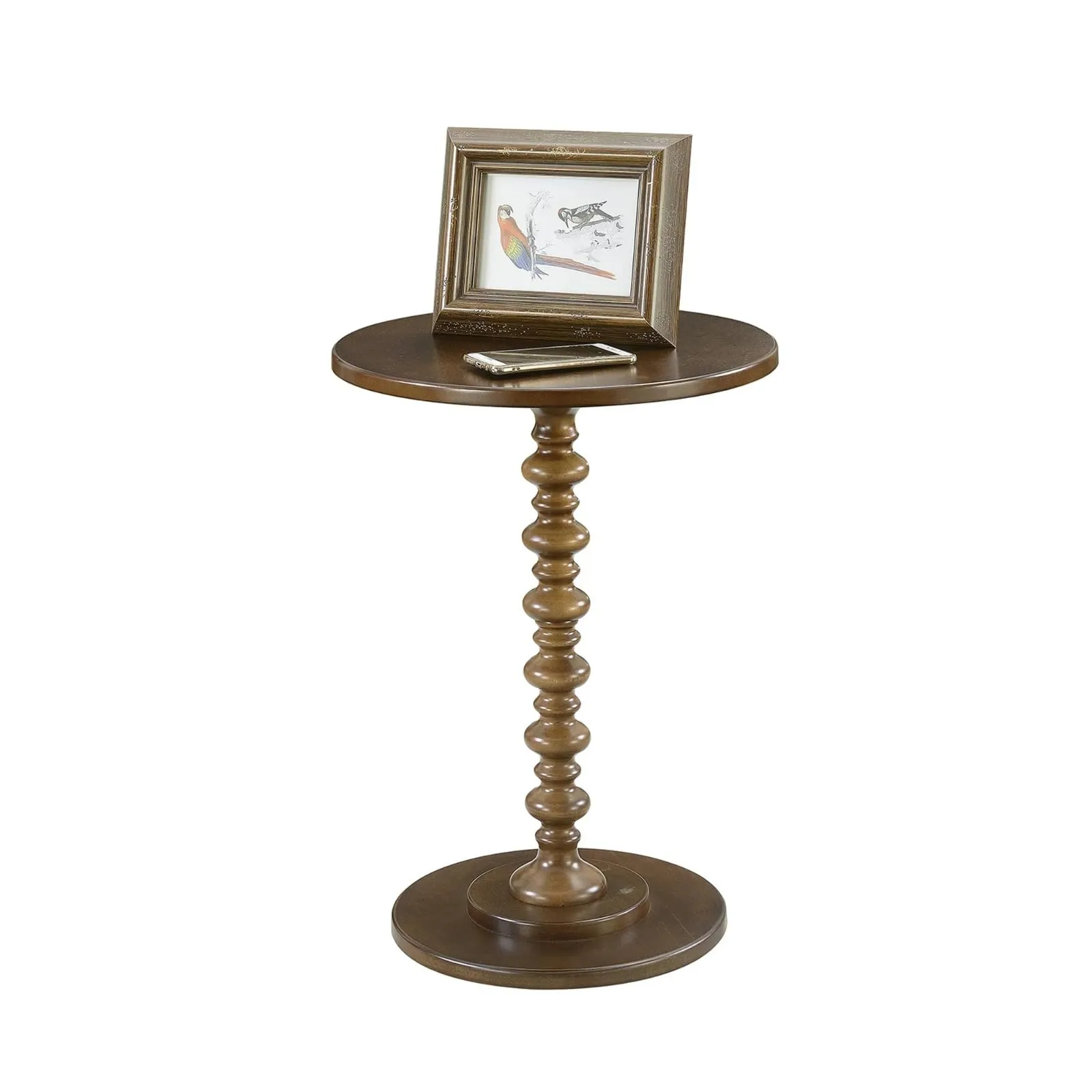 VASIL MART Wooden Round Bed Side Table End Table, Side Table, Night Stand Beah Table for Living Room Bedroom
