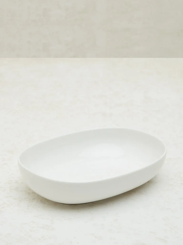 Westside Home White Rectangular Serving Platter