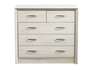 White Washed Oak Mid Century Modern Dresser
