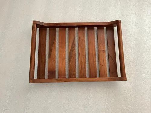 Wooden Serving Tray for Breakfast Lunch Dinner Snacks Home and Office,