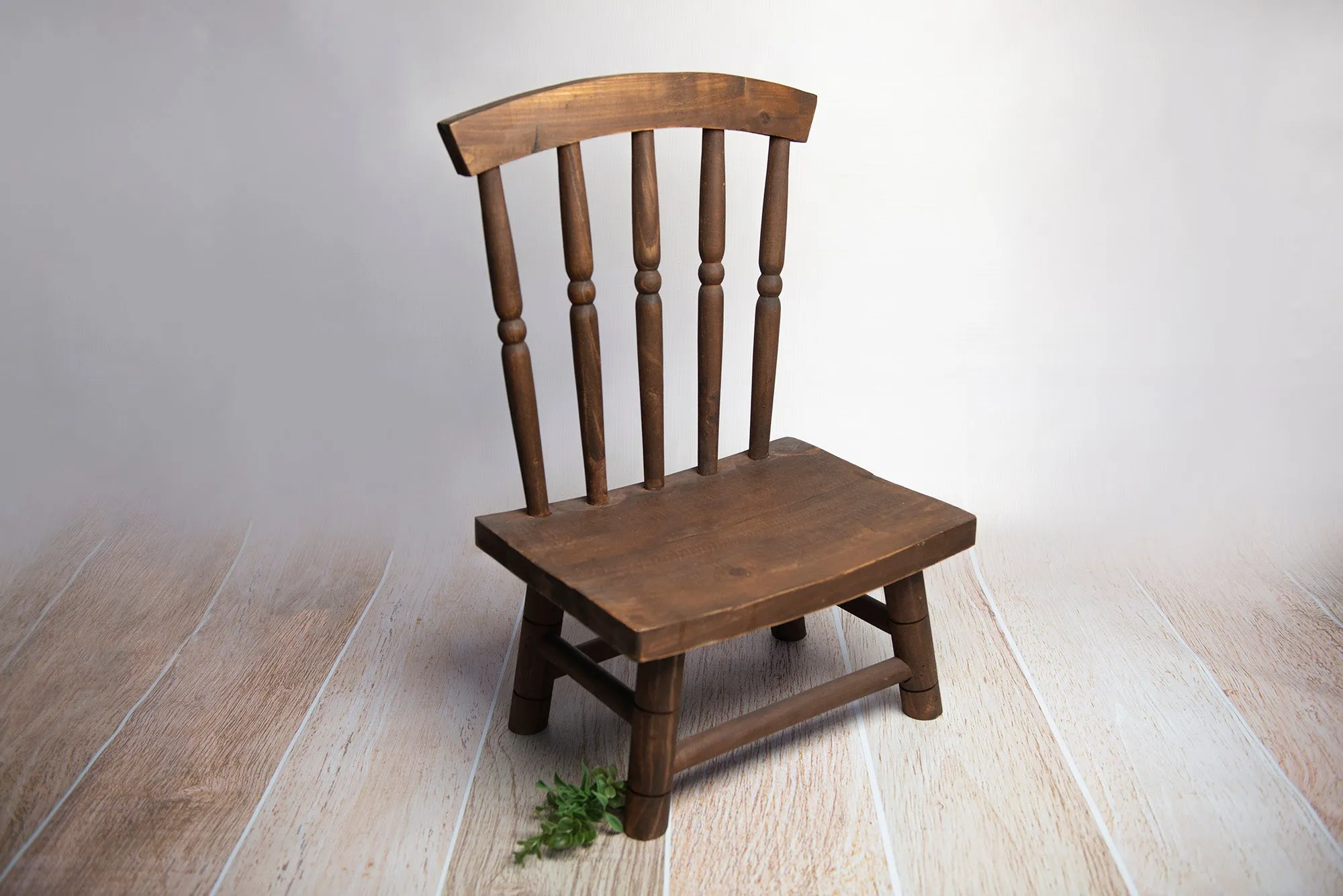 Wooden Windsor Chair - Brown