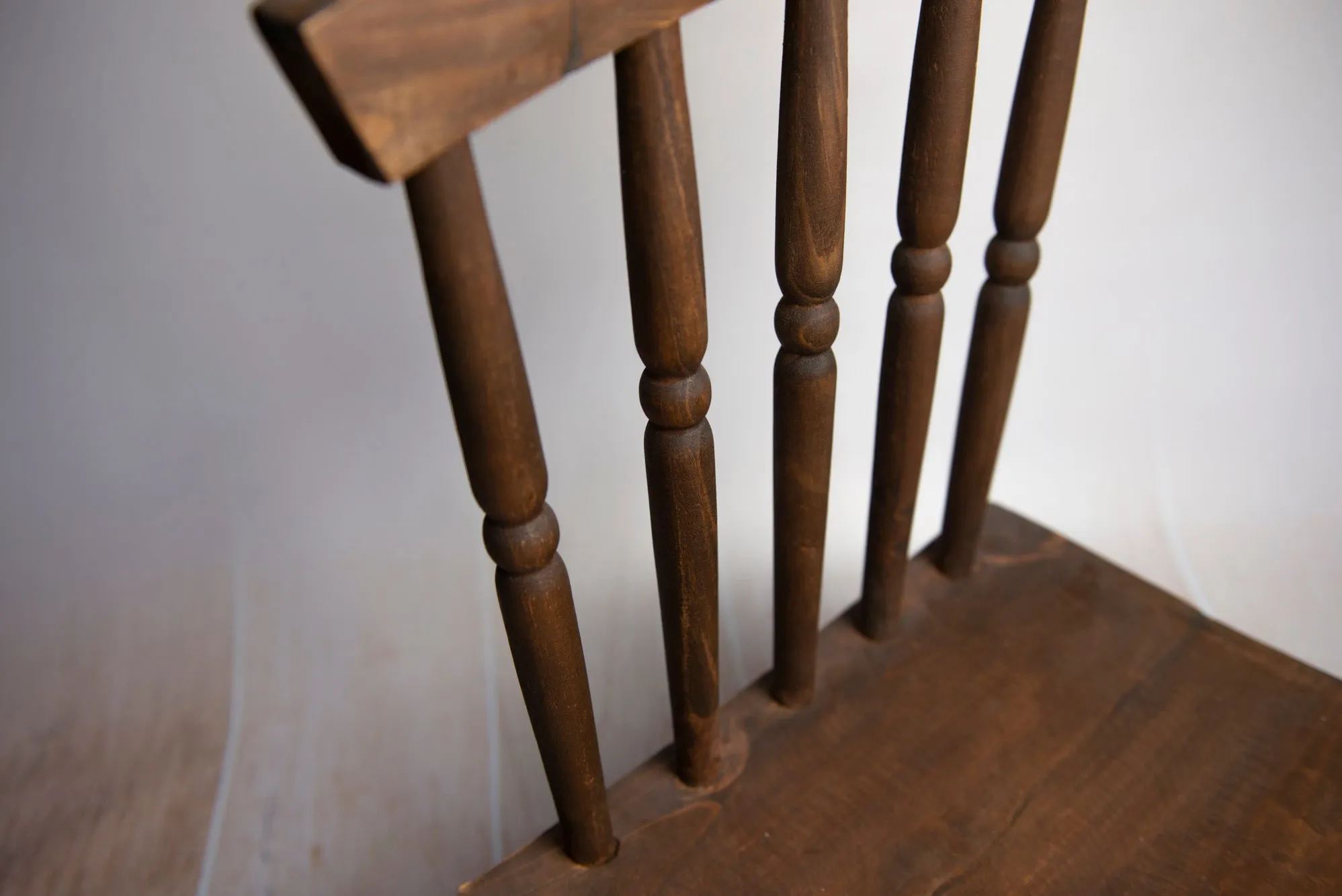 Wooden Windsor Chair - Brown