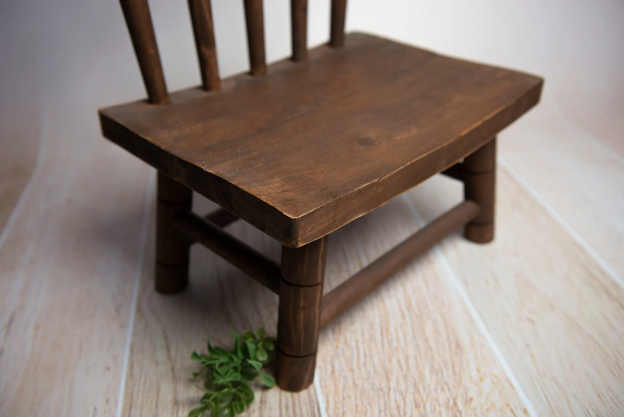 Wooden Windsor Chair - Brown