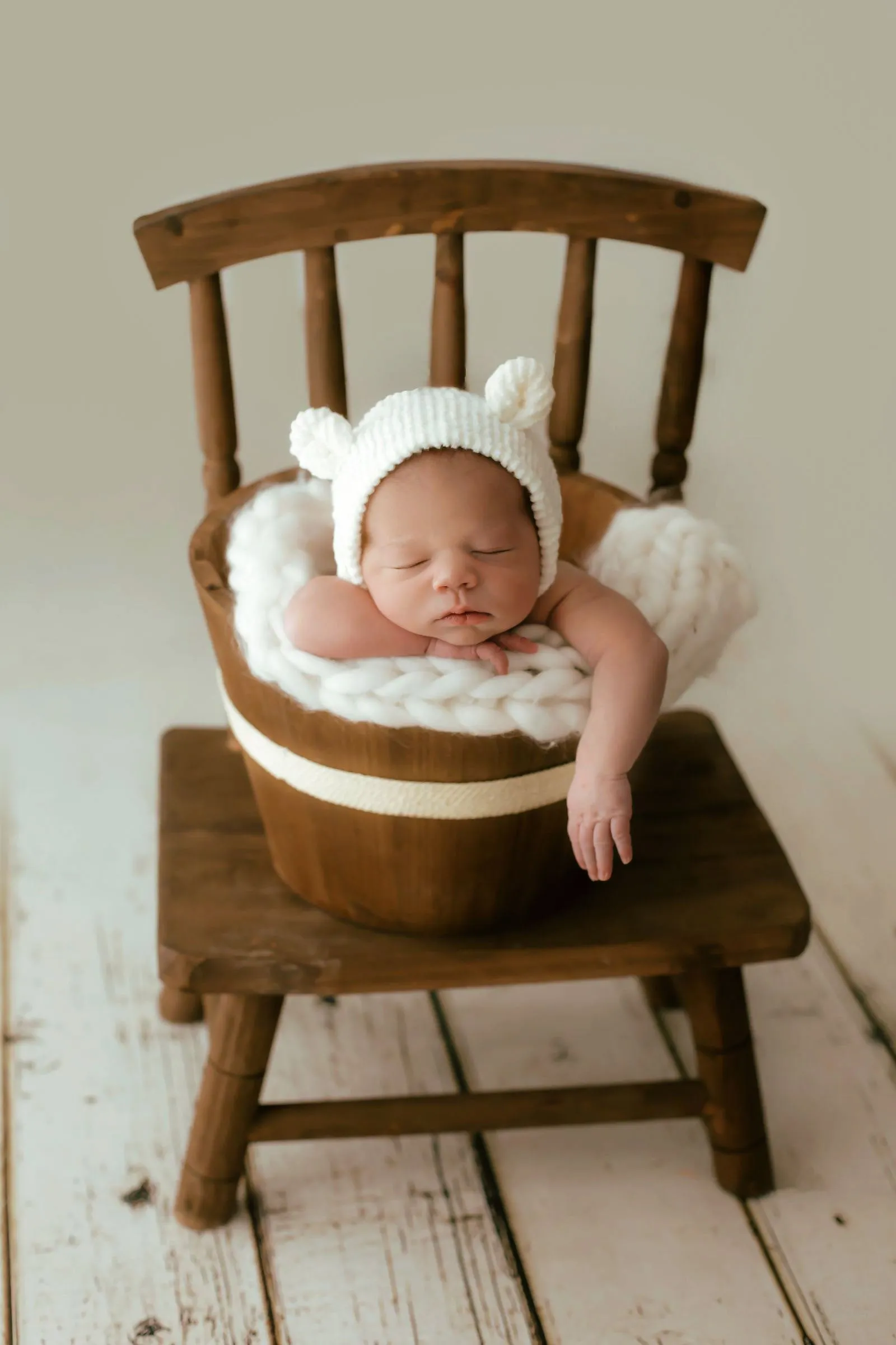 Wooden Windsor Chair - Brown