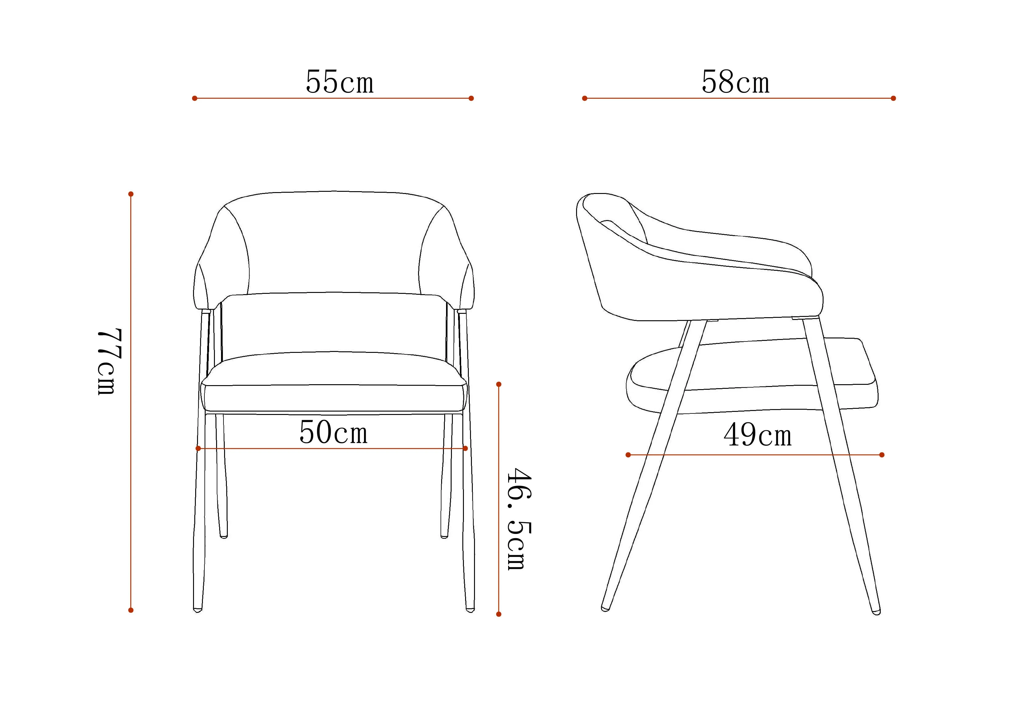 Yorkton Fabric Dining Chair Cream / Grey