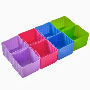 Yumbox Multicolor Mini Silicone Bento Cubes Set of 8 (2 oz Size)
