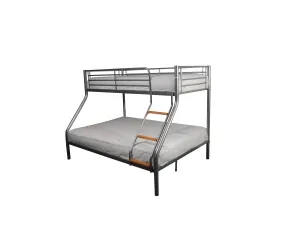 Zara Metal Triple Sleeper Bunk Bed - Silver