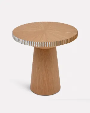 Zigzag Oak Coffee Table Tall